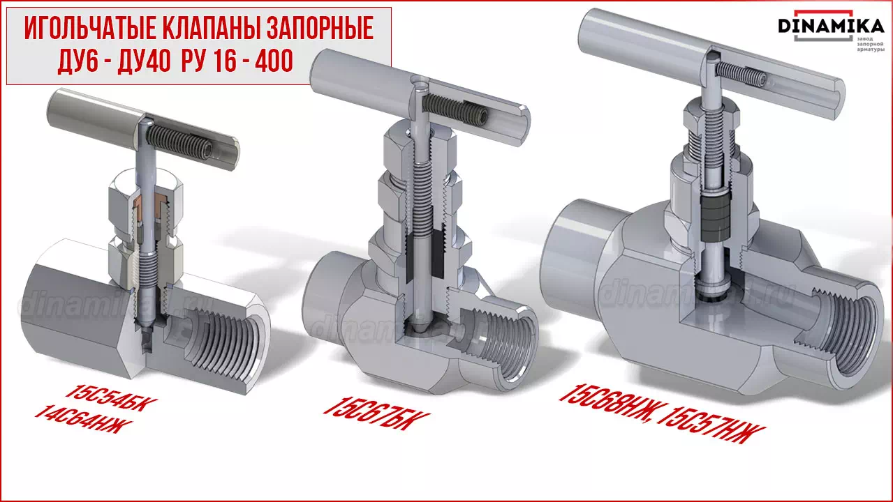 Резьбовые клапаны игольчатые муфтовые в Барнауле